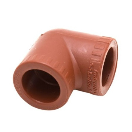 Codo termofusion 90º reduccion 3/4 a 1/2"