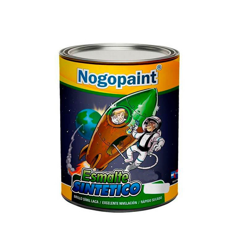 Esmalte sintetico brillante 500cc aluminio nogopaint