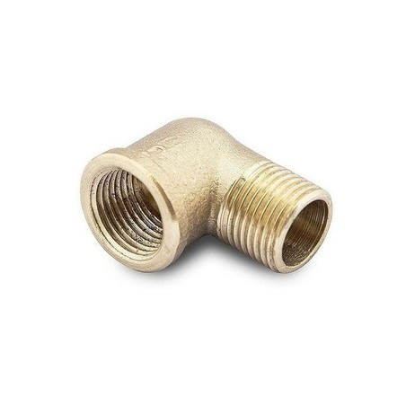 Codo bronce macho hembra 3/8"