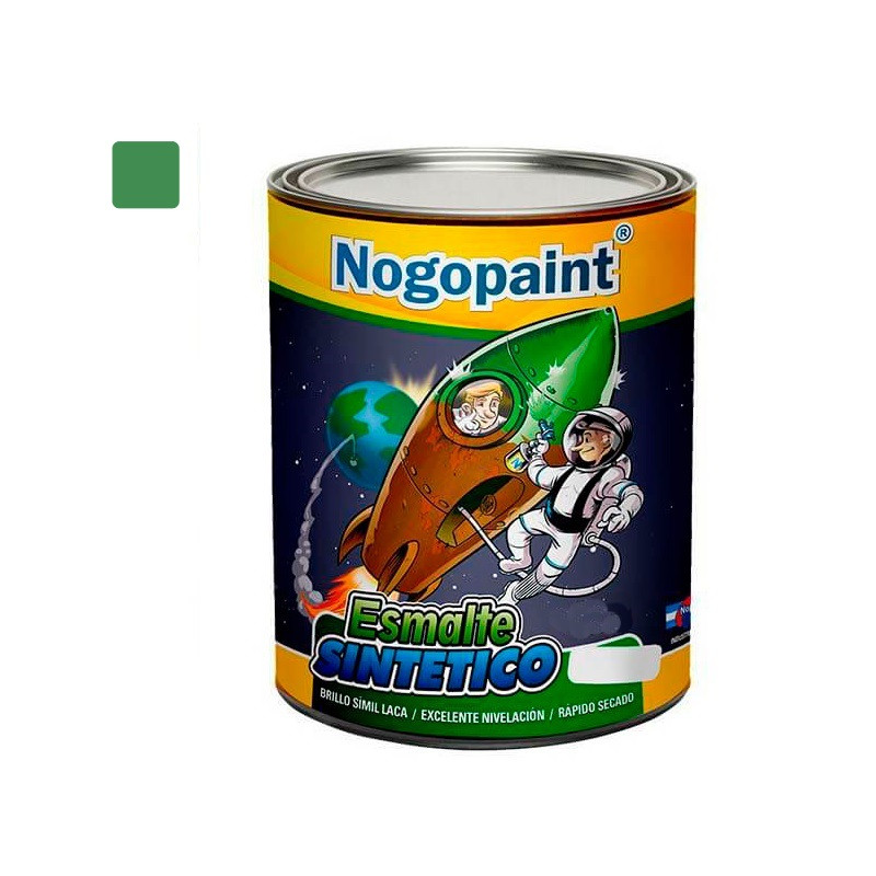 Esmalte sintetico brillante 250cc verde abedul Nogopaint