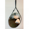 Espejo redondo Belt 67cm negro Reflejar
