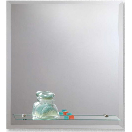 Espejo rectangulo biselado con repisa 40 x 60cm Reflejar