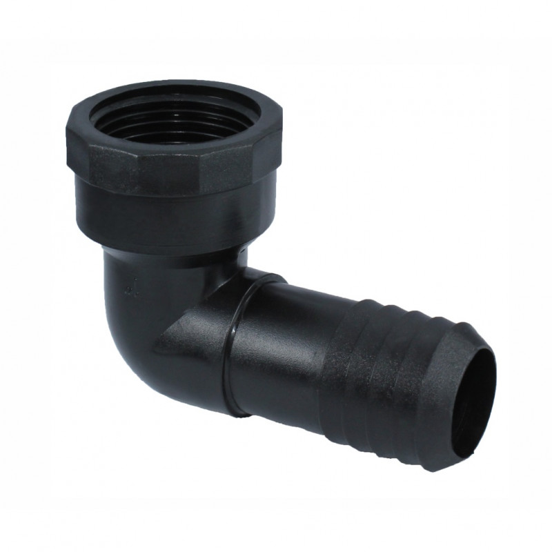 Codo a 90º enchufe y rosca H 3/4" riego Polimex