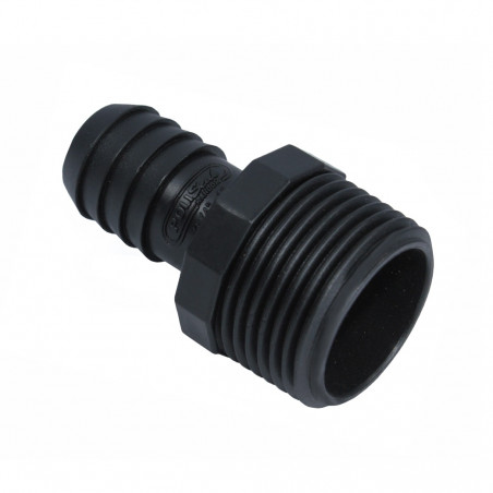 enchufe reduccion espiga 1/2" y rosca M 1" riego Polimex