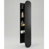 Estante para baño redondo negro Indra