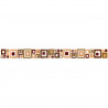 Friso Quadrat marron 4.5 x 50 cm Acuarela