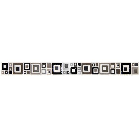 Friso Quadrat negro 4.5 x 45 cm Acuarela