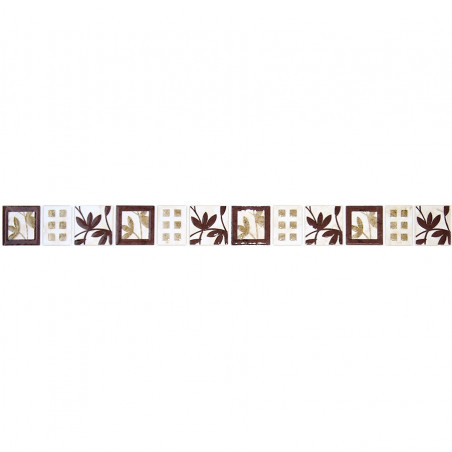 Friso Florencia marron 4.5 x 45 cm Acuarela