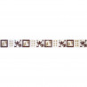 Friso Florencia marron 4.5 x 45 cm Acuarela