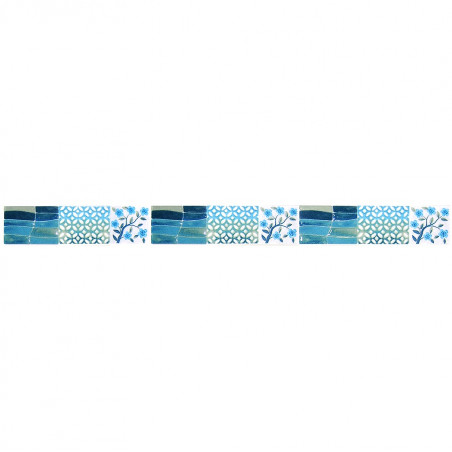 Friso Flow celeste 4.5 x 45 cm Acuarela