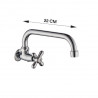 Griferia de pared 1 agua pico alto U TGPlast