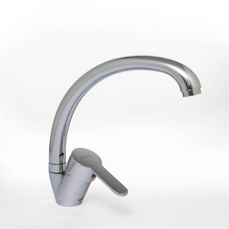 griferia monocomando cocina pico cisne cromo madrid Mozart