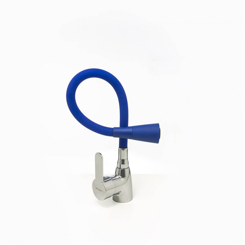 griferia monocomando flexible azul Seul Mozart
