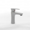 griferia monocomando lavatorio bajo doha blanco Mozart