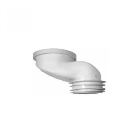 Conexion desplazada para inodoro PVC 12cm