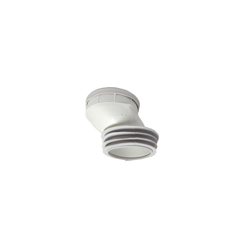 Conexion desplazada para inodoro PVC 6cm