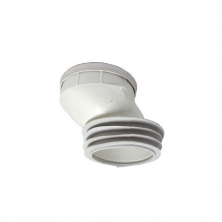 Conexion desplazada para inodoro PVC 6cm
