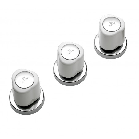 Griferia para bidet Lorca blanco cromo Peirano