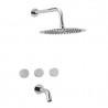 Griferia para ducha con transferencia Fabric cromo Peirano