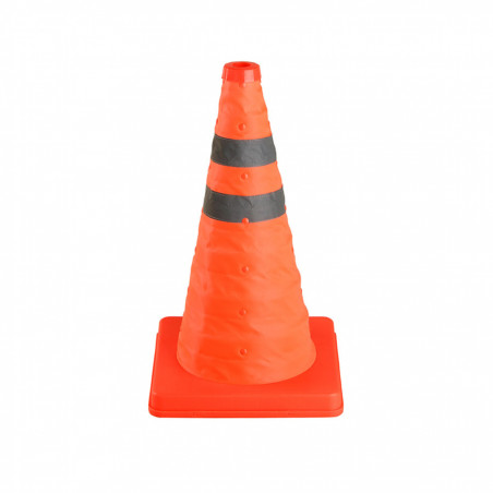 Cono de demarcación vial plegable naranja 45cm Kushiro