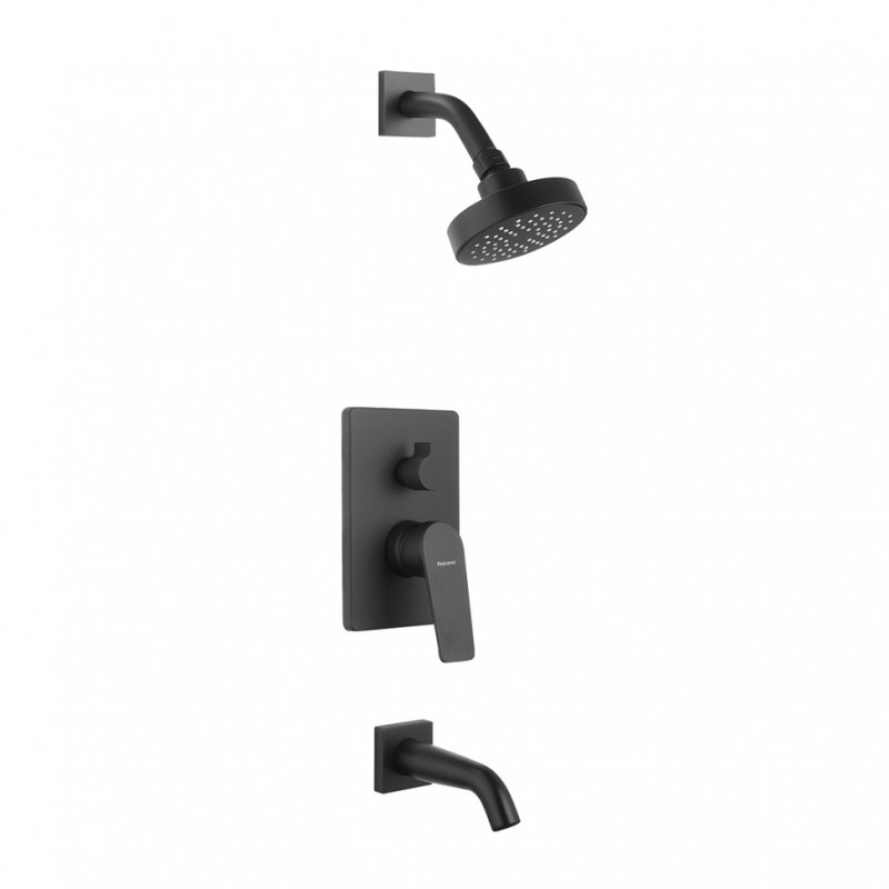 griferia monocomando embutir para ducha Rio black