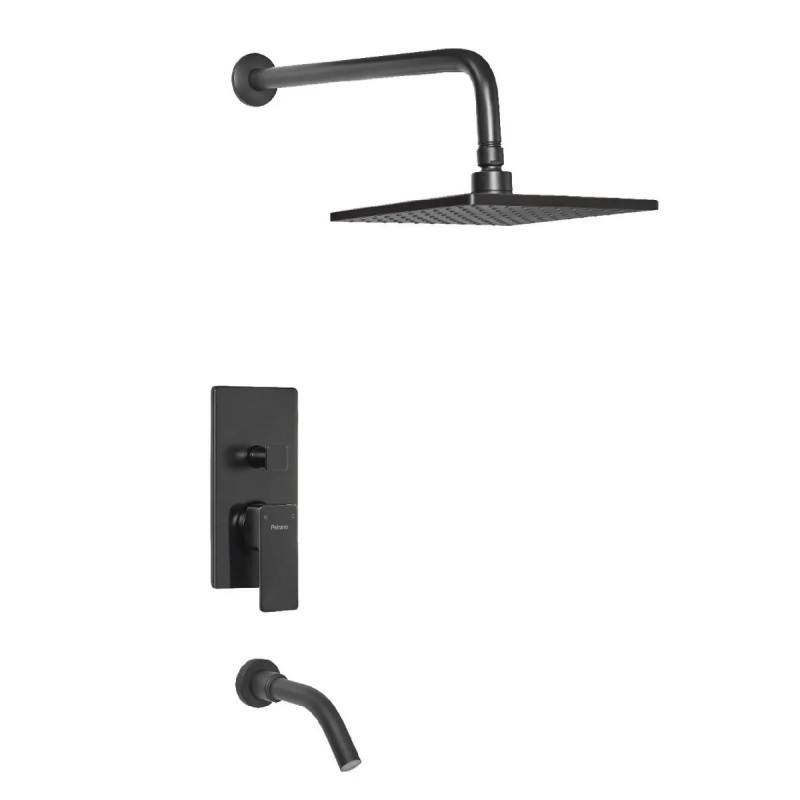 griferia monocomando para ducha Soria Black Peirano