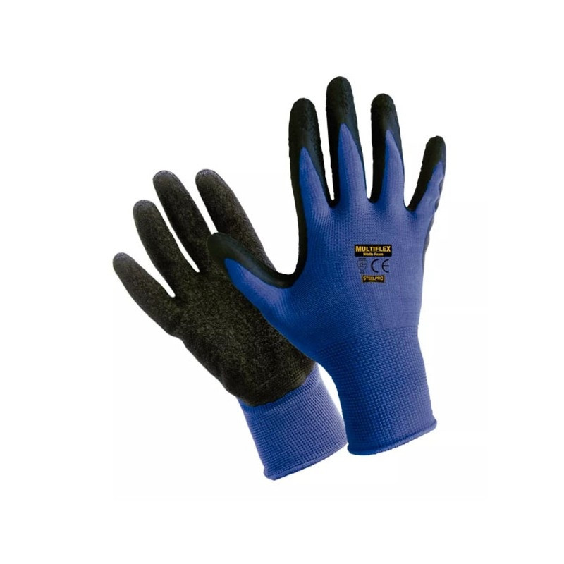 Par de guantes nylon medio baño nitrilo