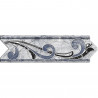 Guarda ceramica Lago Falkner azul 6 x 20cm CS