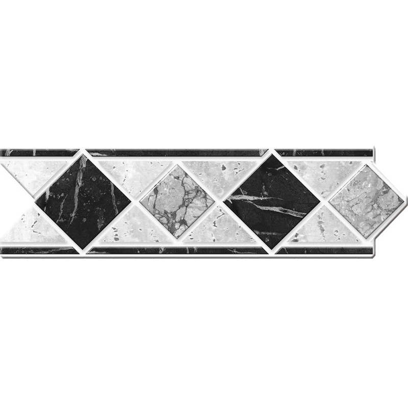 guarda ceramica Lanin negro 6 x 20cm CS