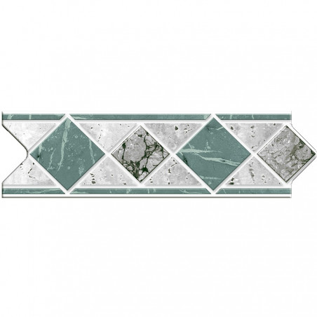Guarda ceramica Lanin verde 6 x 20cm CS