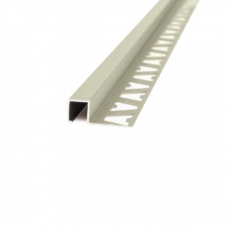 Guardacanto aluminio 10 x 10mm Quadra ceniza Atrim