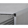 Guardacanto aluminio 10 x 5mm Quadra cromo mate Atrim