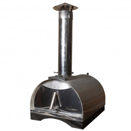 Horno a pellets Amalfi acero inoxidable Tromen