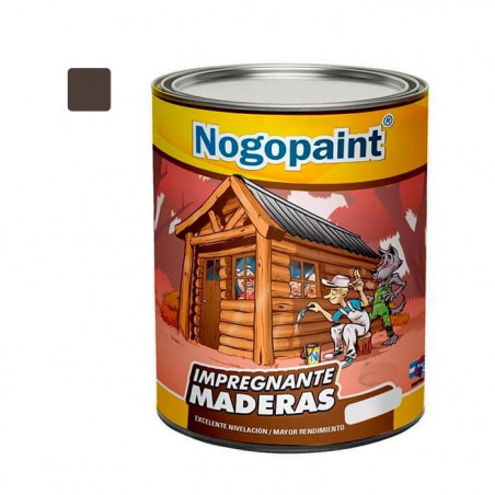 Impregnante para maderas 1 lt algarrobo satinado Nogopaint