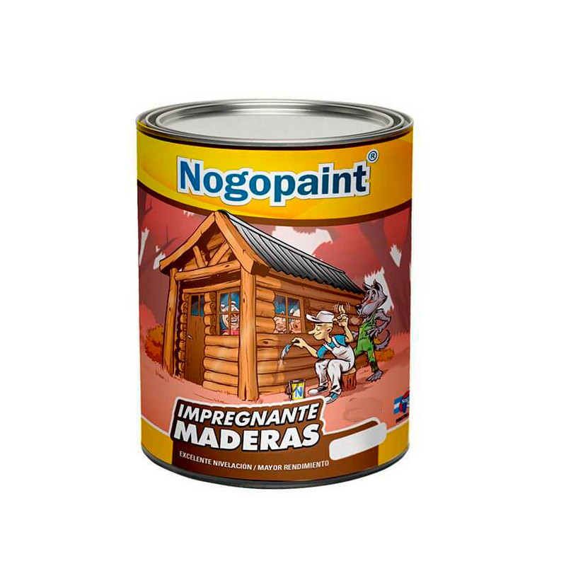 Impregnante para madera 4 lts natural satinado Nogopaint