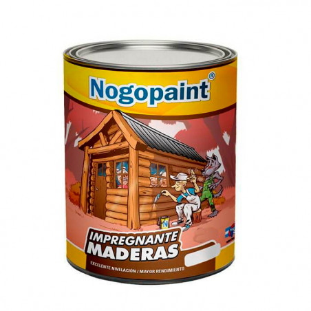 Impregnante para madera 4 lts natural satinado Nogopaint