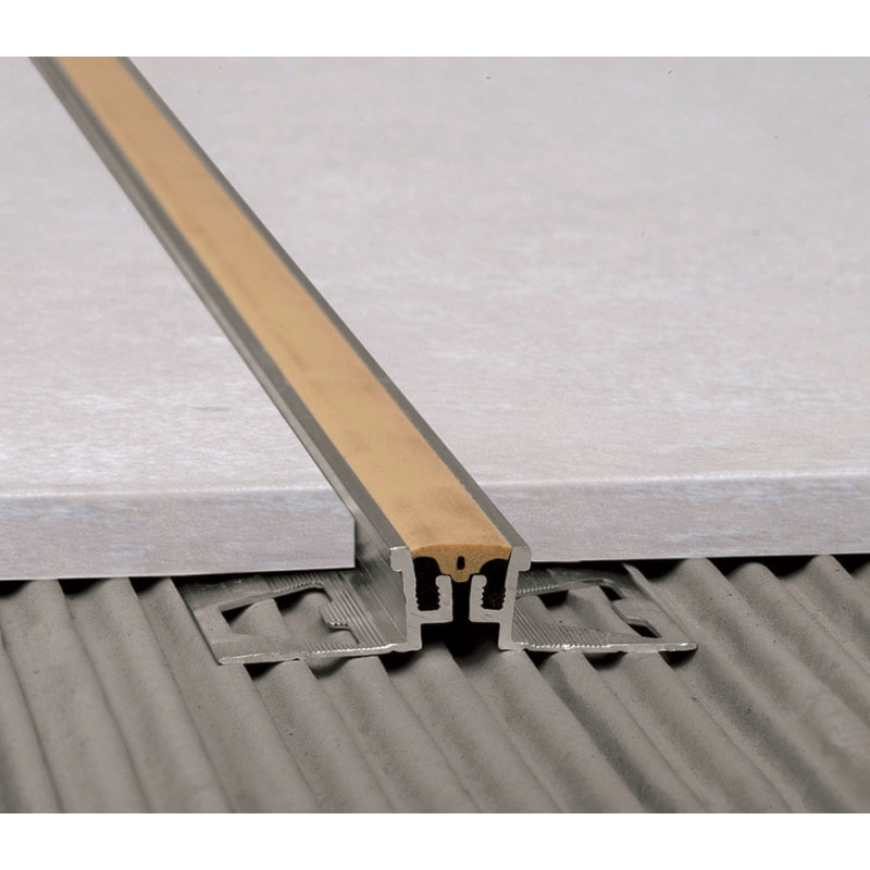 Junta de dilatacion 12mm aluminio Euro beige Atrim