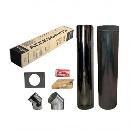 Kit complemento para instalacion pared 8" enlozado
