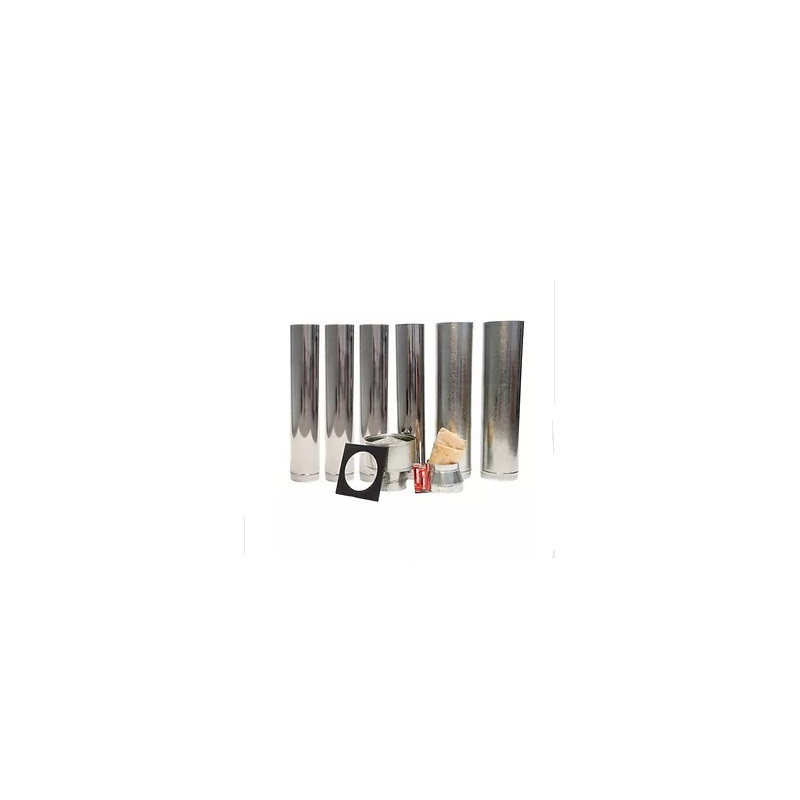 Kit instalacion de techo 6" inoxidable Tromen