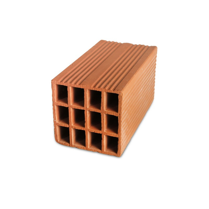 Ladrillo ceramico hueco 18x18x33 cm 12 tubos