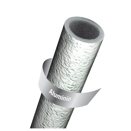 Cobertor aluminio para caño termofusion 1 1/4" x 2 mts