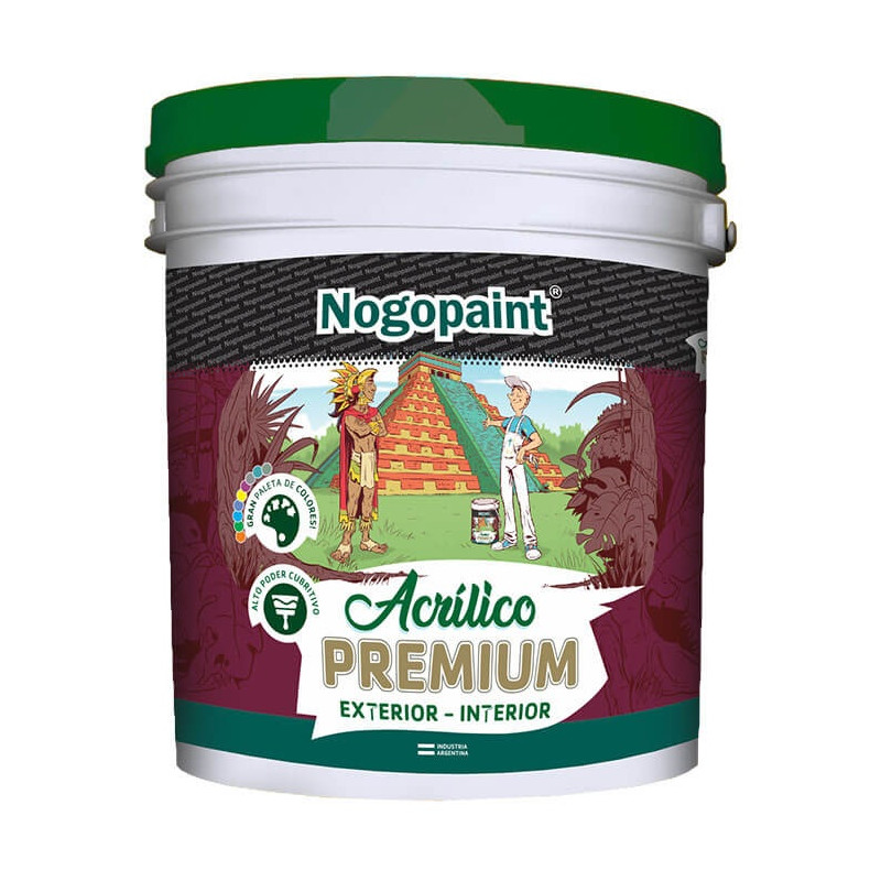 Latex acrilico Premium 10 lts negro Nogopaint