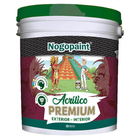 Latex acrilico Premium 1 lt negro Nogopaint