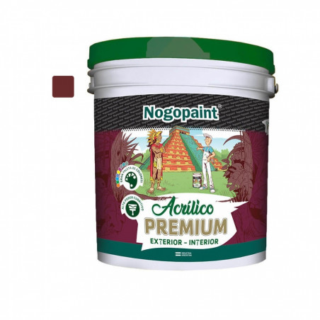 Latex acrilico Premium 4 lts borgoña Nogopaint