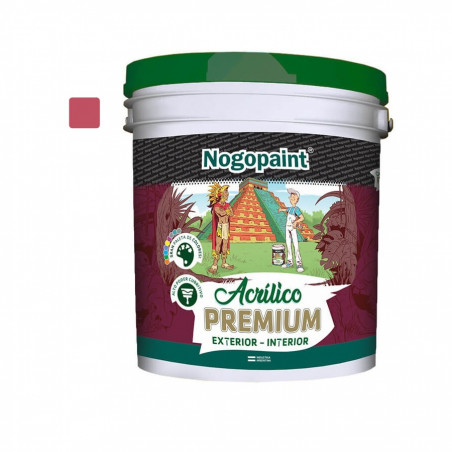 Latex acrilico Premium 4 lts sandia Nogopaint