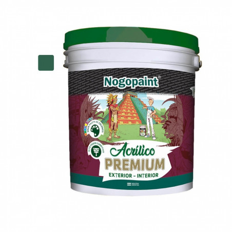 Latex acrilico Premium 4 lts verde foresta Nogopaint