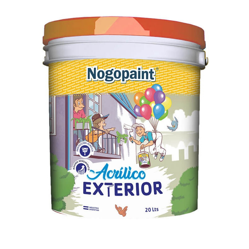 Latex acrilico Exterior 20 lts blanco Nogopaint