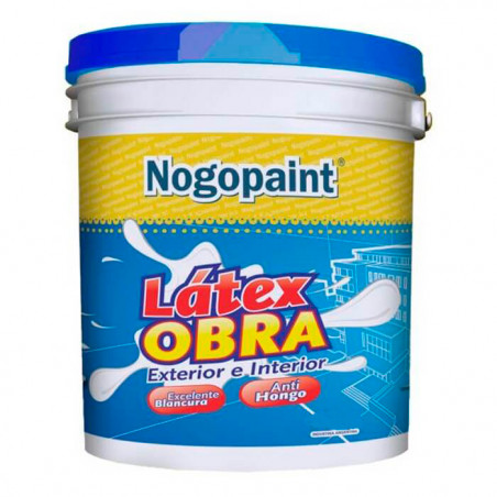 Latex Obra interior exterior 20 lts blanco Nogopaint