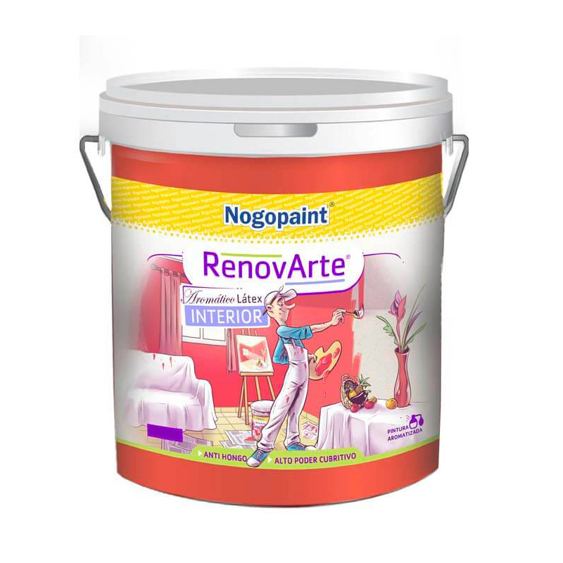 Latex acrilico Interior Renovarte 4 lt blanco Nogopaint