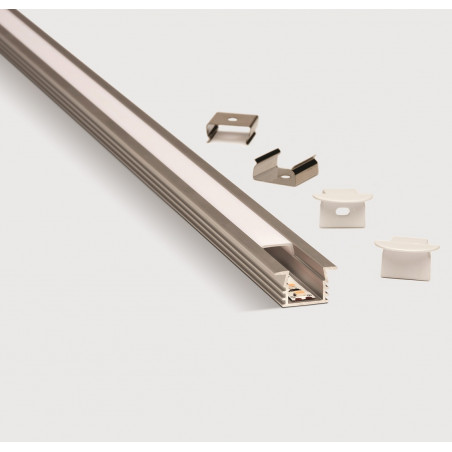 Listello aluminio LED de embutir 12 x 21.7mm Atrim